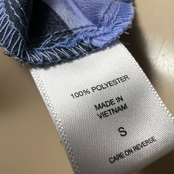 New York & Company Black and Lavender Striped Blouse - Picture 5 of 5